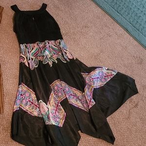 Silky dress multi colored